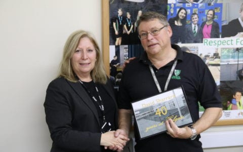Holgate staff member reaches milestone 40 years of service
