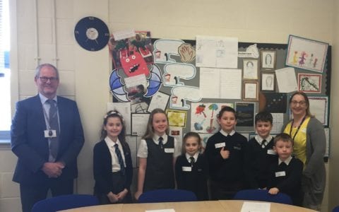 CEO welcomes visit from Bracken Lane Primary pupils