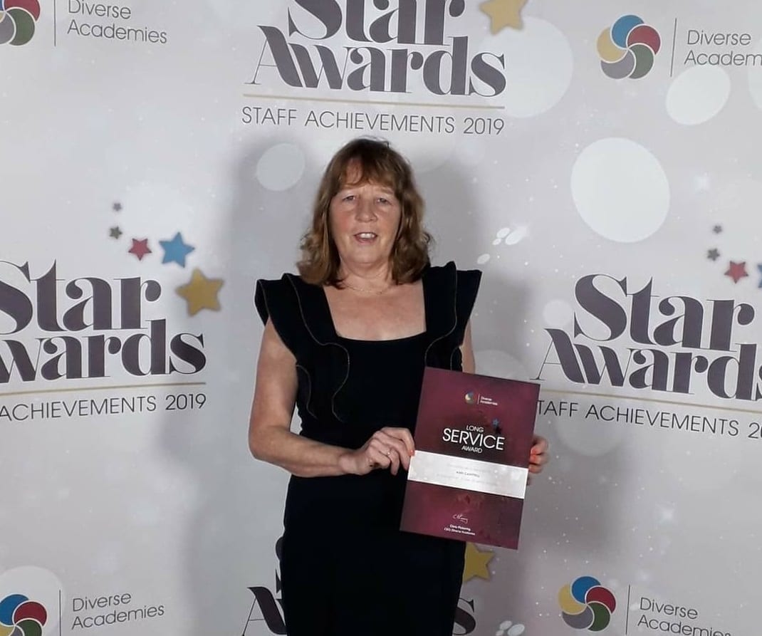 Diverse Academies' longest serving midday supervisor turns 70