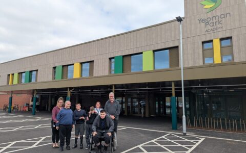 Yeoman Park Academy students take first steps inside new building