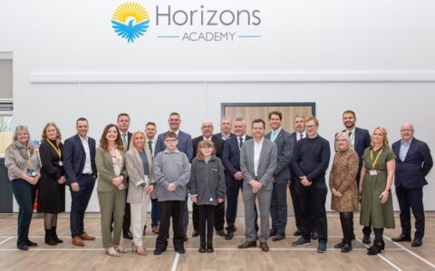 Partners gather for first look inside Horizons Academy