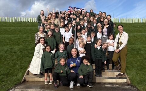 A gold medal visit to remember at Thoresby Vale Primary Academy